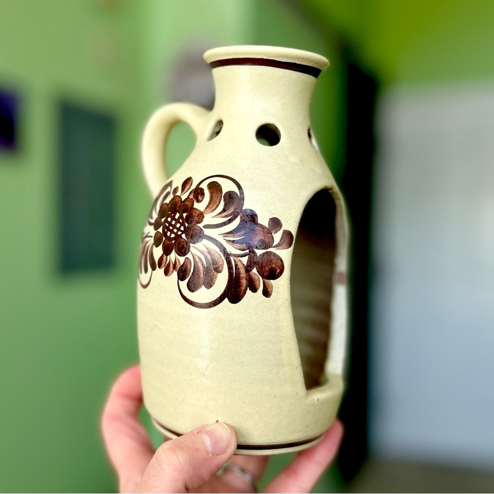 Vintage Cottagecore Farmhouse Rustic Unique Tea Light Candle Holder Art Decor - Picture 4 of 11